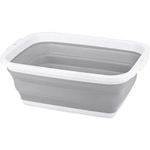 Collapsible Sink with 2.25 Gal / 8.5L, Foldable Dish Tub for Washing Dishes, Camping, Hiking and Home, Portable Washing Basin