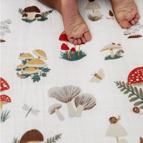 Mushroom Crib Sheet