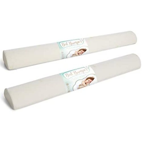 Milliard Bed Bumper (2 Pack) Toddler Foam Bed Rail with Bamboo Cover and Non-Slip Hypoallergenic Water Resistant and Washable Cover, Bed Rail for Toddlers, Kids, Adults and Seniors
