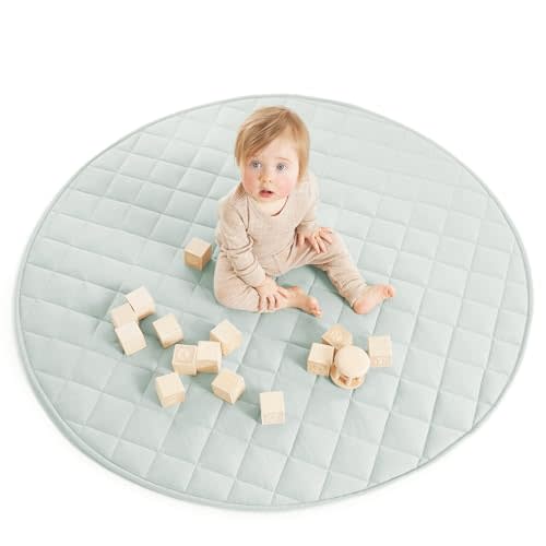 Stylish Baby Play Mat - Soft Cotton Crawling Mat Creates a Great Play Gym Area for Your Baby Boy or Girl - The Perfect Foldable Tummy Time Floor Playmat That Fits Nicely with Any Kids Playroom Decor