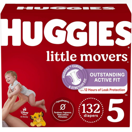 Huggies Little Snugglers Baby Diapers, Size 5 (27+ lb.), Jumbo Pack, 19 Count (Packaging May Vary)