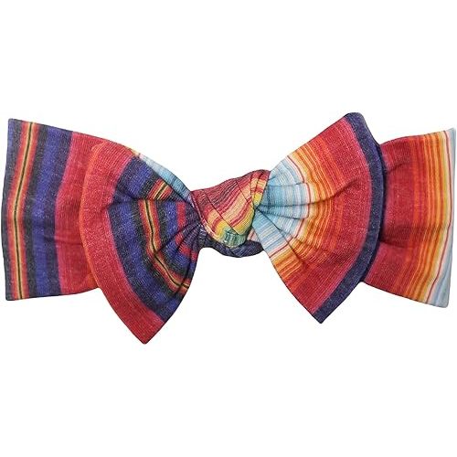 Copper Pearl Baby Bows: Stylish Headbands for Baby Girls, Premium Soft and Stretchy Baby Headbands, Perfect for Newborns, Trendy Designs - Serape