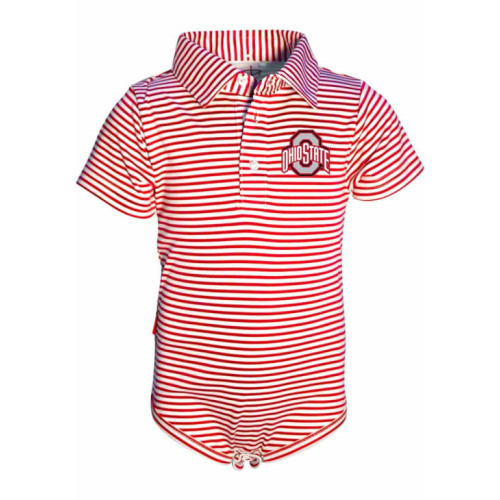 Baby Red Ohio State Buckeyes Carson One Piece Polo - 91970700