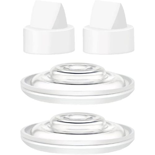 Maymom Duckbill Valve & Silicone Diaphragm Compatible with Momcozy S9/S10/S12, FEISIKE Cup 2011 Version, TSRETE Wearable Breast Pump; Replacement Pump Parts for Wearable Pumps, 2pc