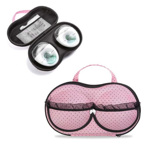 Pink Wearable Breast Pump Bag for Breastfeeding Working Moms, Case for Wireless Pumps - Mini Breastpump Bag Pouch, Hands Free Breast Pump Storage Bag Outdoor