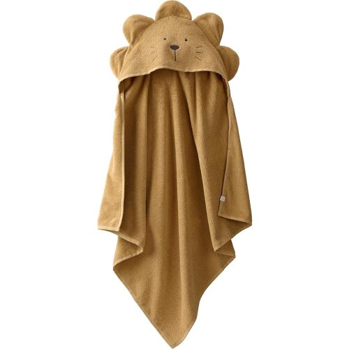 little planet by carter's Baby Organic Cotton Bath Towel, Lion, OSZ