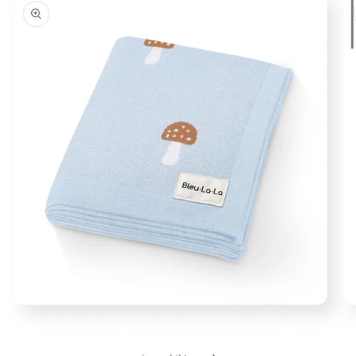 Luxury Knit Mushroom Swaddle Baby Blanket