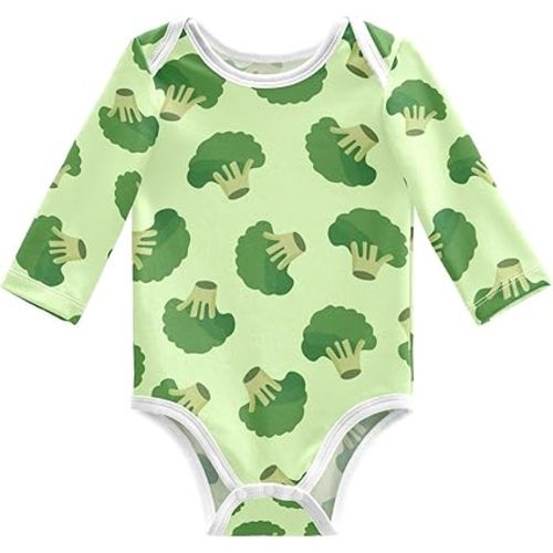 Wusikd Cup Unisex Baby Bodysuit Cotton Coffee Beans Baby Long Sleeve Clothes 3 Months for Boys Girls