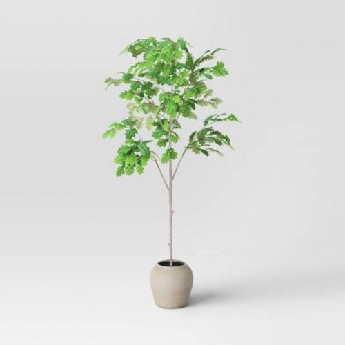 72" Artificial White Oak Tree Green - Threshold™ Designed With Studio Mcgee