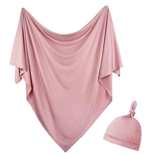 OWLOWLA Newborn Swaddle Set Stretch Wrap Swaddle Receiving Blanket