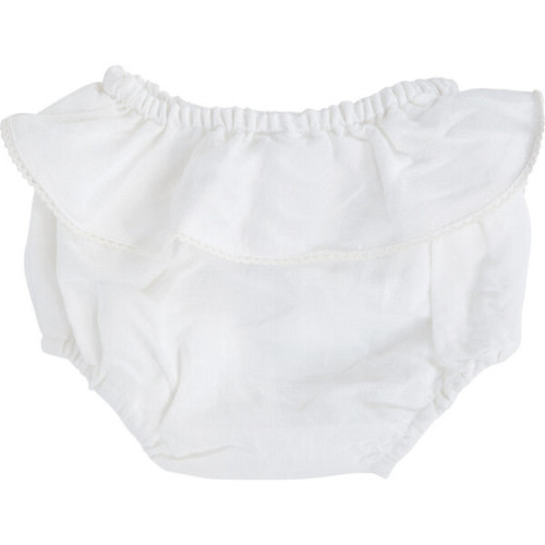 Frill Bloomer, White Linen