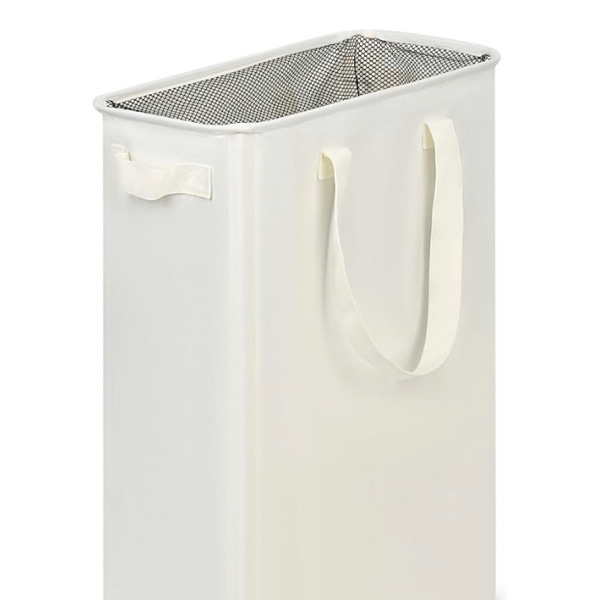 Amazon.com: efluky Slim Laundry Basket, Narrow Laundry Hamper with Handles, Collapsible Dirty Clothes Hamper, Tall Laundry Bin for Laundry Room, Dorm and Bedroom, 12.7 Gallons(48L) Beige