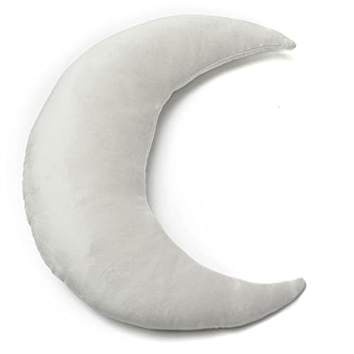 Ullabelle Decorative Pillow, Decorative Nursery Pillow, Playroom Décor, Cute Throw Pillows (Grey Moon)