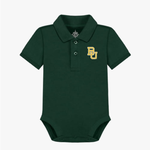 12 months | Creative Knitwear College Baby Polo Bodysuit Solid - Team Logo, Multiple Colors, for Boys & Girls (0-12 Months)