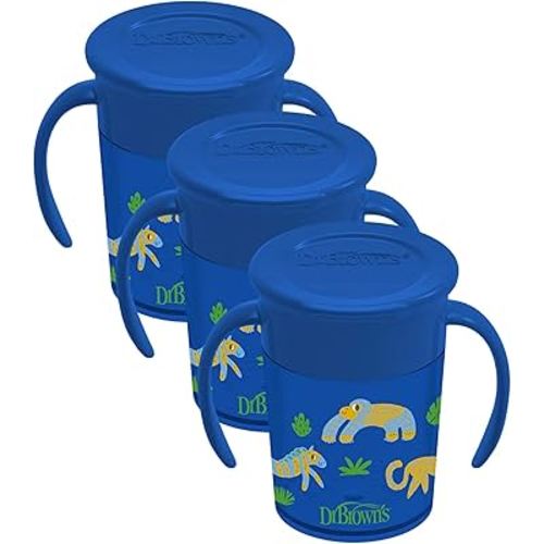 Dr. Brown's Milestones™ Cheers360™ Cup, Blue, 7 oz (Pack of 3)