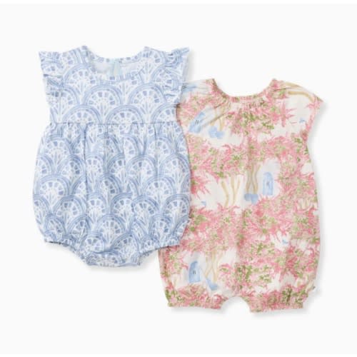 Ocean Gems Baby Girl Romper 2 Pack Set – Burt's Bees Baby