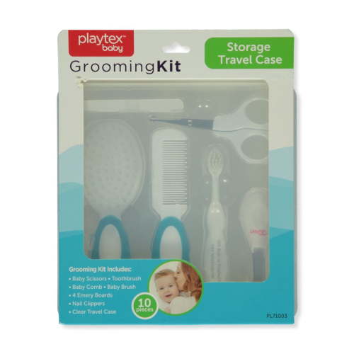 Playtex - Brandclub - Playtex Baby Unisex 10-Piece Grooming Kit With Travel Case - blue, one size
