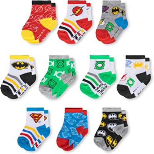 ABG Accessories Baby Girls & Boys Minnie 10-Pack Infant Sock, Mickey Mouse-Blue