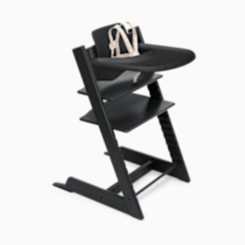 Stokke Tripp Trapp High Chair² + Tray Bundle - Black/Black