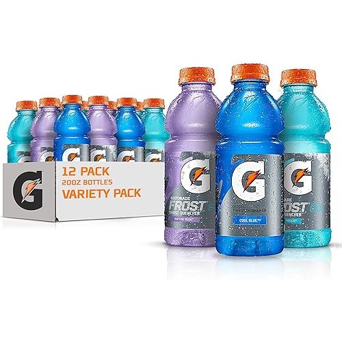 Gatorade Original Thirst Quencher 3-Flavor Frost Variety Pack, 20 Fl Ounce - Pack of 12