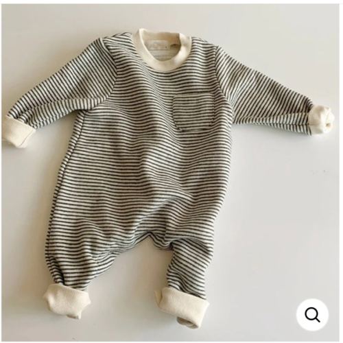 Boho Striped Onesie – The Boho Bebe 3-6m