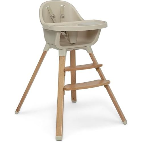 Delta Children - babyGap Otto 3-in-1 High Chair - High Chair Converts to Toddler Dinning Chair and Booster Seat - Dishwasher Safe Meal Tray - FSC-Certified Wood, Oatmeal
