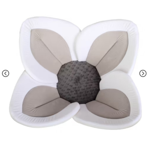 Blooming Bath Lotus Baby Bath Cushion - Cream/Clay