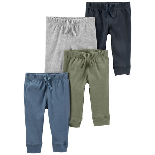 Baby 4-Pack Cotton Pants - 3M - Multi