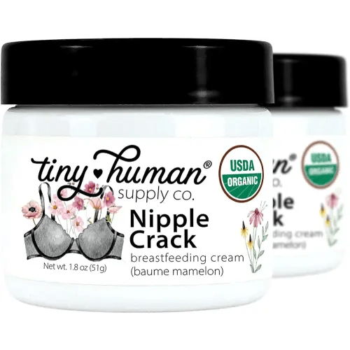 Organic Nipple Cream, Nipple Crack Lanolin Free Nipple Butter (2 Pack), Balm for Breastfeeding Mothers, No Need to Wash Off, Safe for Baby and Mama