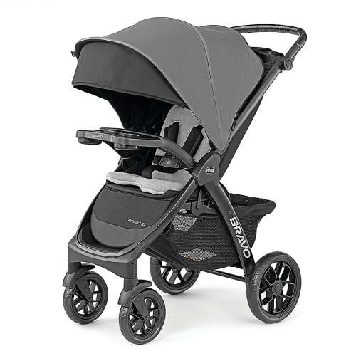 Chicco Bravo LE ClearTex Quick-Fold Stroller (Pewter/Grey)