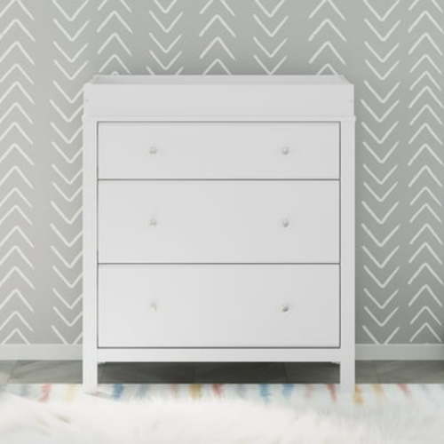Free Shipping! Storkcraft Horizon 3 Drawer Infant Changing Table Dresser, White
