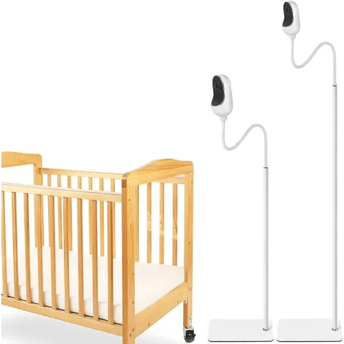 iTODOS Baby Monitor Floor Stand Holder Compatible with Owlet,Nanit Flex Multi-Stand,Motorola and Other Baby Monitor Camera with 1/4 Threaded Hole,Keep Baby Away from Touching,More Safety
