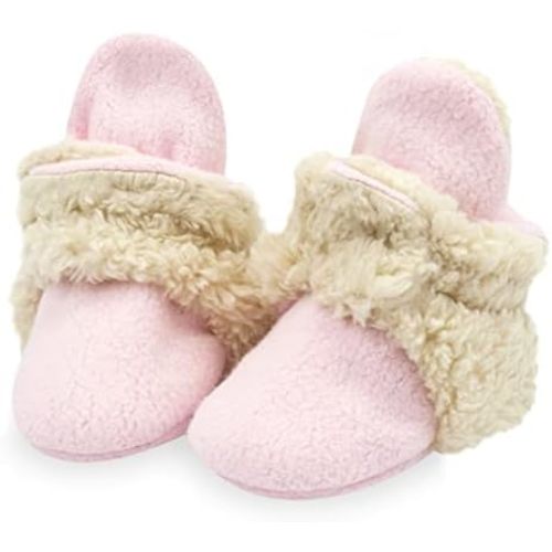 Zutano Unisex Fleece Baby Booties, Two Snap Closure, Newborn to 24 Months