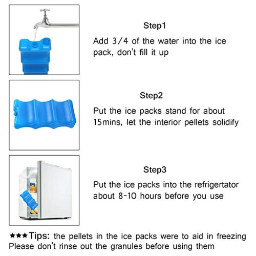 Breastmilk Ice Pack -Bottle Cool Packs for Breastfeeding Working Mom fit for Cans Bottles Breast Pump Cooler Bag Lunch Box