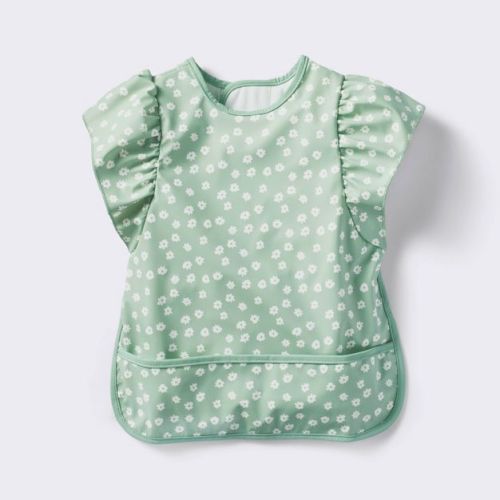 Short Sleeve Bib - Floral Ruffle - Cloud Island™