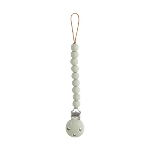mushie 100% Silicone Baby Pacifier Clip BPA Free | Hera (Sage)