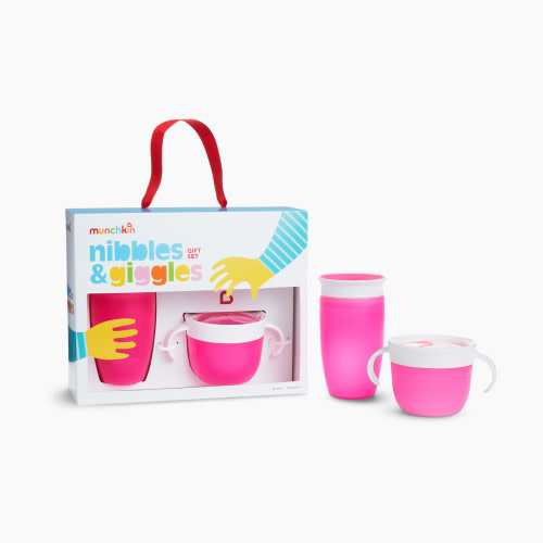 Munchkin Nibbles & Giggles Gift Set - Pink