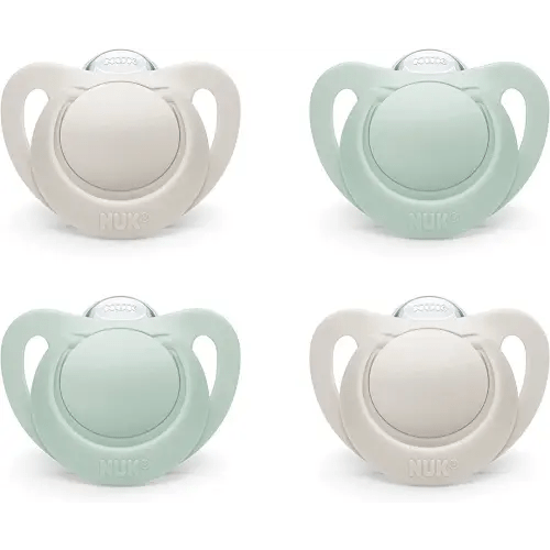 NUK for Nature™ Orthodontic Pacifier, 0-6m, 4-Pack, Neutral