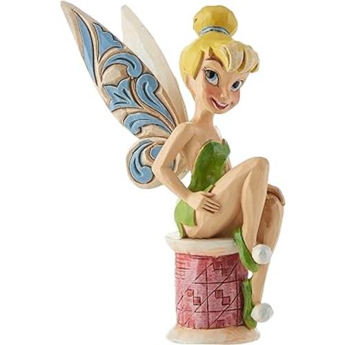 Disney Traditions by Jim Shore Tinker Bell Personality Pose Stone Resin Figurine, 4”