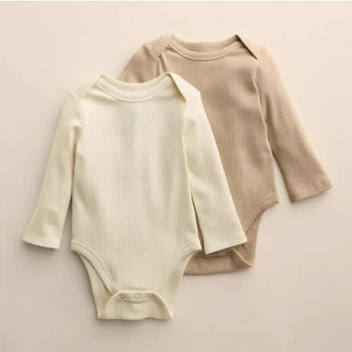 Baby Little Co. By Lauren Conrad 2-Pack Long Sleeve Bodysuits