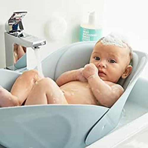 Amazon.com: Frida Baby Soft Sink Baby Bath|Easy to Clean Baby Bathtub + Bath Cushion That Supports Baby's Head : Baby