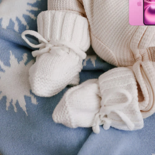 Knitted Booties | Ivory – Little and Fern