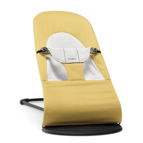 BabyBjorn – Bouncer Balance Soft-Cotton Jersey (Yellow/Grey) – The Toys Boutique