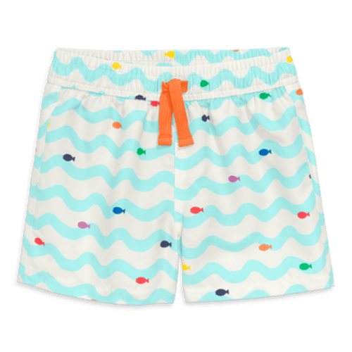Baby Swim Trunk In Rainbow Fish, 6-12M