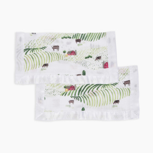 Little Unicorn Cotton Muslin Security Blanket (2 Pack) - Rolling Hills