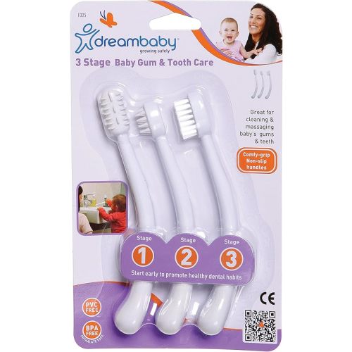Dreambaby Toothbrush Set 3 Stage, White