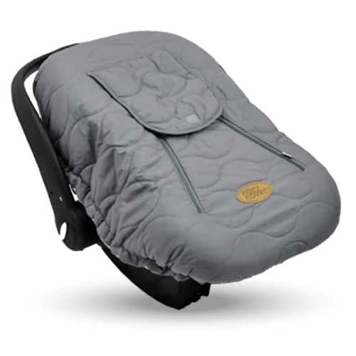 Open Box CozyBaby Quilted Infant Car Seat Cover w/ Dual Zippers & Elastic Edge