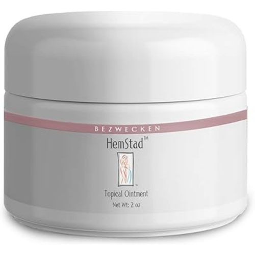 Bezwecken - HemStad - 2oz Crème - Professionally Formulated Hemorrhoid Relief - Safe, Natural, Paraben Free - 30 Day Supply