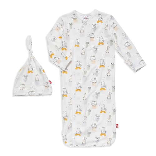 Magnetic Me Modal Newborn Sleeper Gown & Hat Set | Silky Soft Modal Fabric Sleep Sack