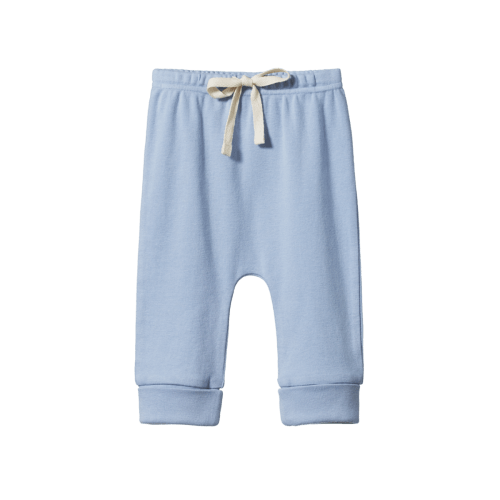 Nature Baby: Size 0-3 Cotton Drawstring Pants (Dusky)
